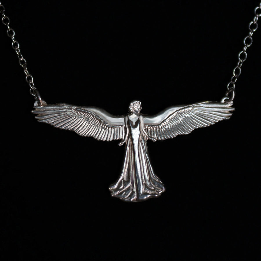Guardian Angel - Argentium Silver Pendant and Necklace