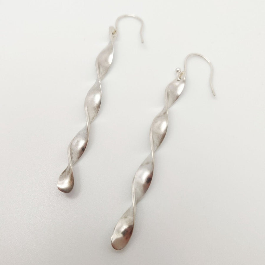 Twist Earrings - Argentium Silver